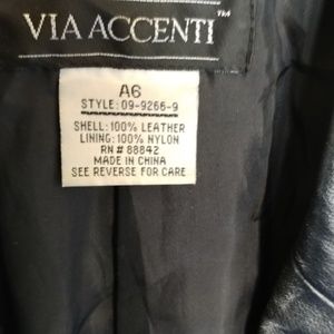 Via Accenti Leather Jacket